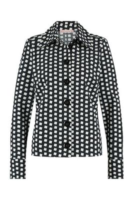 Lea block blouse jacket - black/off white - 06920