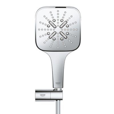 Badset Rainshower SmartActive 130 Grohe Cube Verstelbaar Met Doucheslang 150cm Chroom