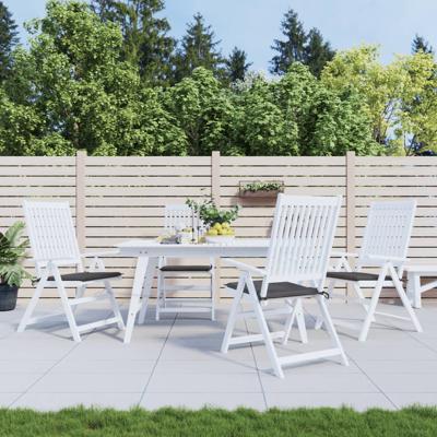 VidaXL Tuinstoelkussens 4 st 50x50x4 cm oxford stof antracietkleurig