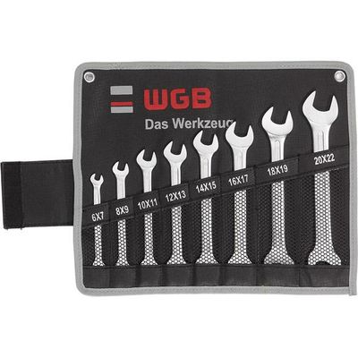 WGB Steeksleutelset 6-32mm in roltas 8-delig