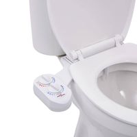 vidaXL Bidetaansluiting voor toiletbril warm/koud water enkel mondstuk - thumbnail