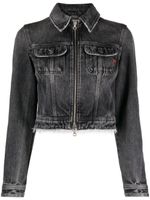 Diesel veste en jean De-Slimmy-Z-S à coupe crop - Gris - thumbnail