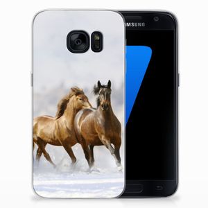 Samsung Galaxy S7 TPU Hoesje Paarden