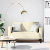 Loveseat bank 110 cm kunstleer crmekleurig