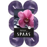 12x Geurtheelichtjes Wild Orchid/paars 4,5 branduren - thumbnail