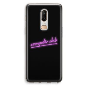 Vice Black: OnePlus 6 Transparant Hoesje