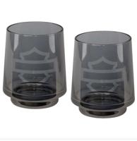 Harley-Davidson Smoke Gray Rocks Stapelbare Glazen Set