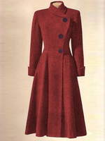 Vintage Wool Blend Overcoat - thumbnail