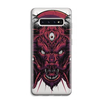 Hell Hound and Serpents: Samsung Galaxy S10 4G Transparant Hoesje