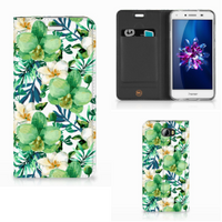 Huawei Y5 2 | Y6 Compact Smart Cover Orchidee Groen - thumbnail