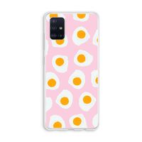 Dancing eggs: Galaxy A51 4G Transparant Hoesje