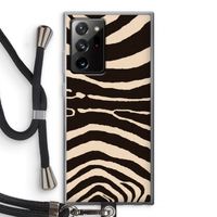 Arizona Zebra: Samsung Galaxy Note 20 Ultra / Note 20 Ultra 5G Transparant Hoesje met koord