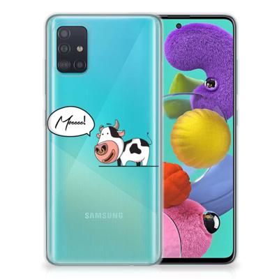 Samsung Galaxy A51 Telefoonhoesje met Naam Cow Samsung Galaxy A51 Telefoonhoesje met Naam Cow
