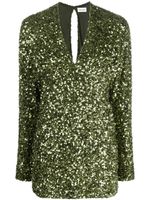 P.A.R.O.S.H. robe courte à sequins - Vert