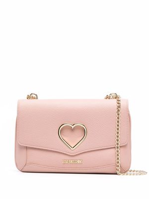 Love Moschino sac porté épaule à plaque logo - Rose