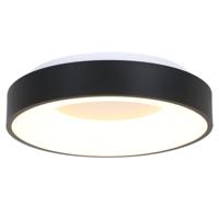 Steinhauer Design plafondlamp Ringlede Ø 48cm zwart 2563ZW