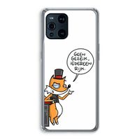 Geen Gezeik: Oppo Find X3 Transparant Hoesje