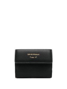 Emporio Armani faux-leather tri-fold wallet - Noir