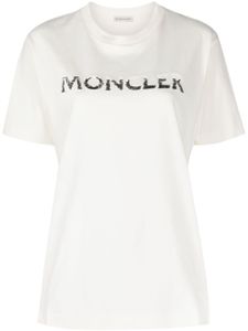 Moncler sequin-embellished cotton T-shirt - Blanc