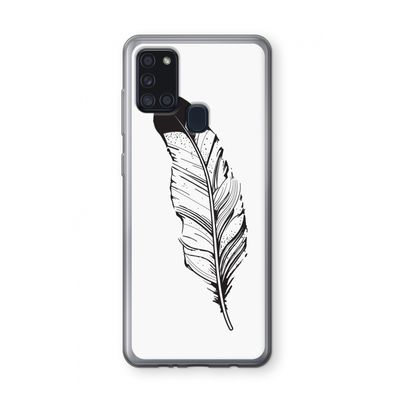 Pluim: Samsung Galaxy A21s Transparant Hoesje