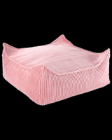 Poef Vierkant Pink Mousse