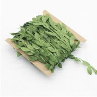 2 stuks doek blad Garland Decoratie accessoires groene blad Cane blad simulatie DIY Garland materiaal grootte: 10 meter/kaart