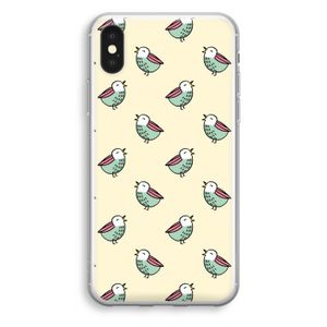 Vogeltjes: iPhone X Transparant Hoesje