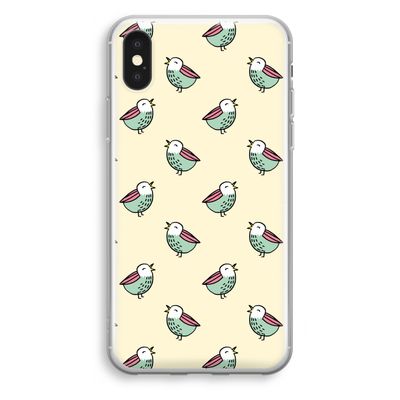 Vogeltjes: iPhone X Transparant Hoesje
