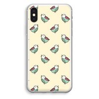 Vogeltjes: iPhone X Transparant Hoesje