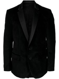 DONDUP blazer côtelé à simple boutonnage - Noir