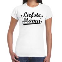 Liefste mama cadeau t-shirt wit dames - thumbnail