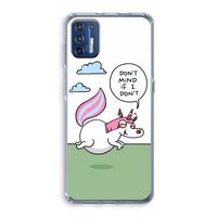 Unicorn: Motorola Moto G9 Plus Transparant Hoesje