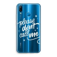 Don't call: Huawei P20 Lite Transparant Hoesje