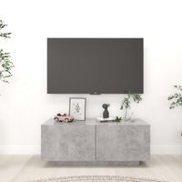Tv-meubel 100x35x40 cm spaanplaat betongrijs - thumbnail