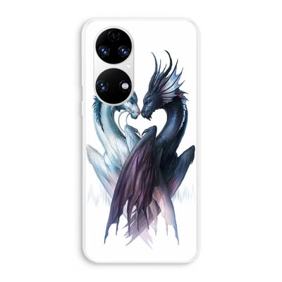 Yin Yang Dragons: Huawei P50 Transparant Hoesje