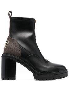 Michael Michael Kors bottines en cuir à logo imprimé 90 mm - Noir