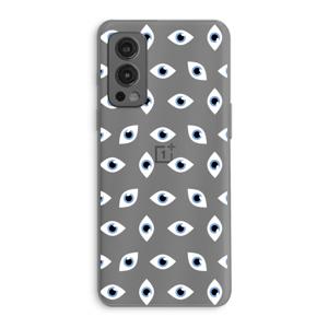 Eyes pattern: OnePlus Nord 2 5G Transparant Hoesje