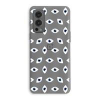 Eyes pattern: OnePlus Nord 2 5G Transparant Hoesje - thumbnail