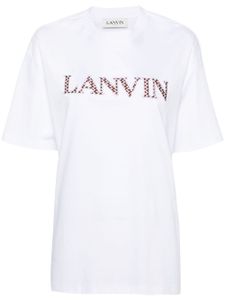 Lanvin t-shirt en coton à patchs logo - Blanc