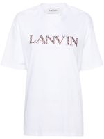 Lanvin t-shirt en coton à patchs logo - Blanc