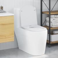 VidaXL Toiletzitting wit 47 x 36 x 3,4 cm duroplast