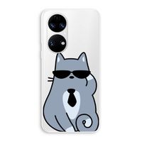 Cool cat: Huawei P50 Transparant Hoesje