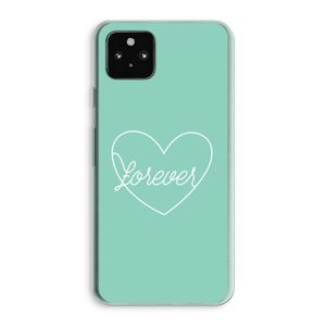 Forever heart pastel: Google Pixel 5a 5G Transparant Hoesje