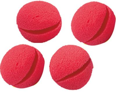 clownsneus 5,5 cm foam rood 4 stuks