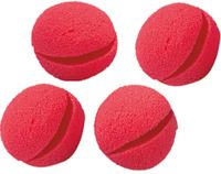 clownsneus 5,5 cm foam rood 4 stuks - thumbnail
