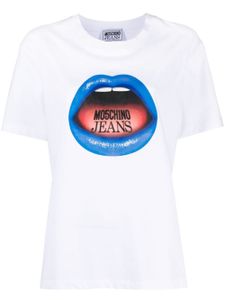 MOSCHINO JEANS "t-shirt à logo imprimé - Blanc