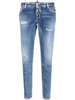 DSQUARED2 jean court à effet usé - Bleu