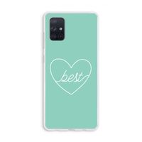 Best heart pastel: Galaxy A71 Transparant Hoesje