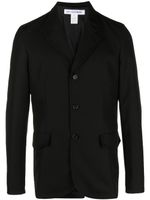 Comme Des Garçons Shirt blazer boutonné à revers crantés - Noir - thumbnail