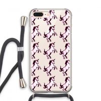 Musketon Unicorn: iPhone 7 PLUS Transparant Hoesje met koord